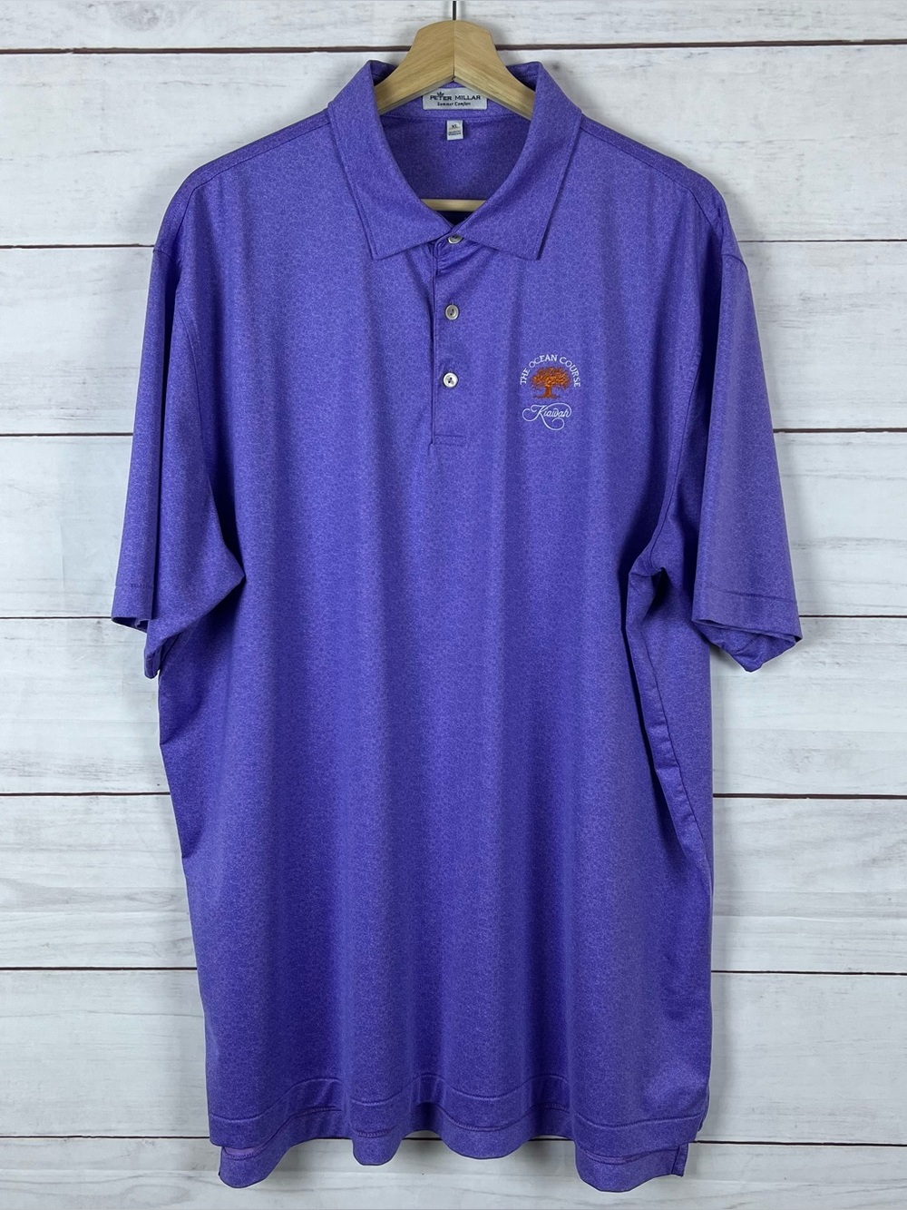 Peter Millar Polo Mens XL Summer Comfort Golf shirt Kiawah Ocean course Skulls